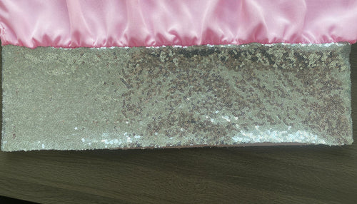 Abito tunica con paillettes rosa taglie forti