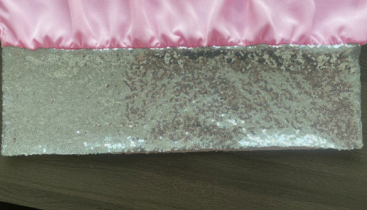 Abito tunica con paillettes rosa taglie forti